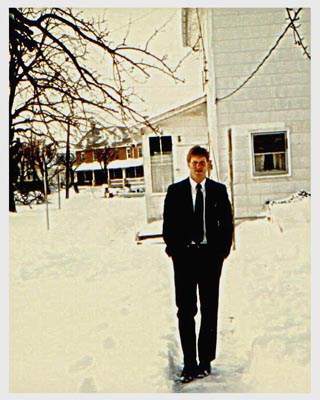 Jono out in the snow